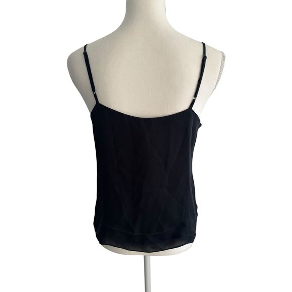 PARKER Womens Layered Black Tank Top Size Large - Picture 6 of 6